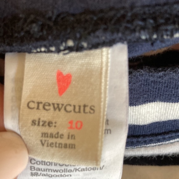 CREWCUTS FULL LENGTH STRIPED LEGGINGS SIZE 10 - Picture 4 of 5